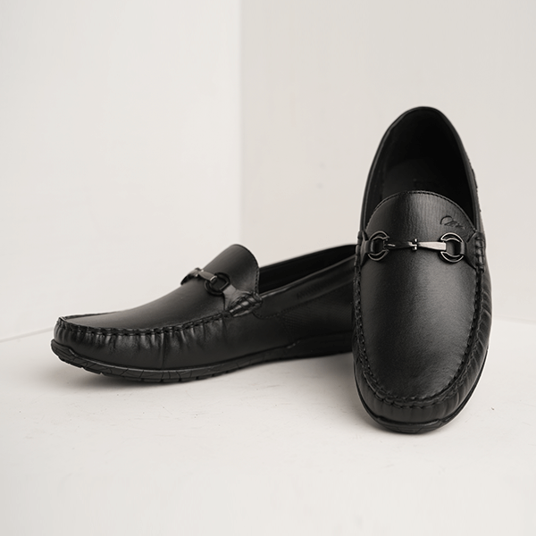 Miami Leather Bit Loafer in Black