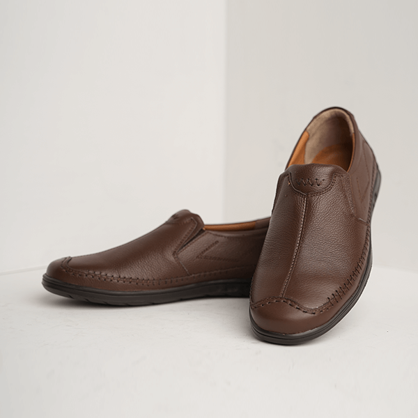 Austria Pebble-Grain Slip-On in Brown