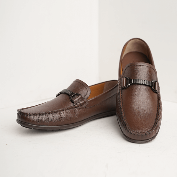 Melbo Leather Bit Loafer in Brown