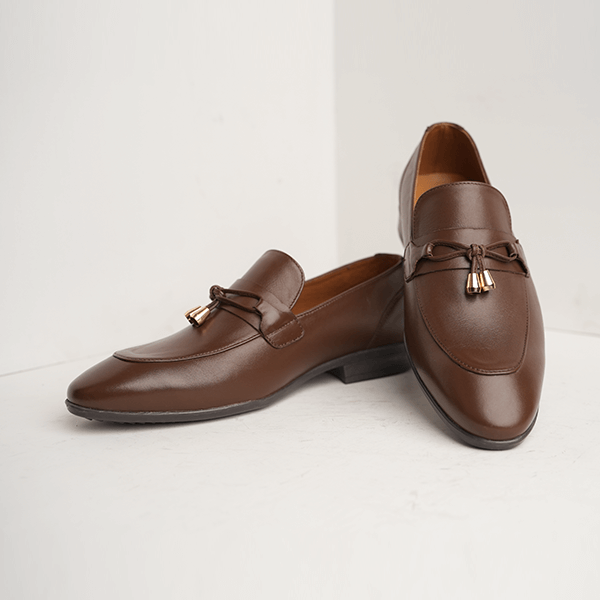 Panama Tassel Dress Loafer in Brown