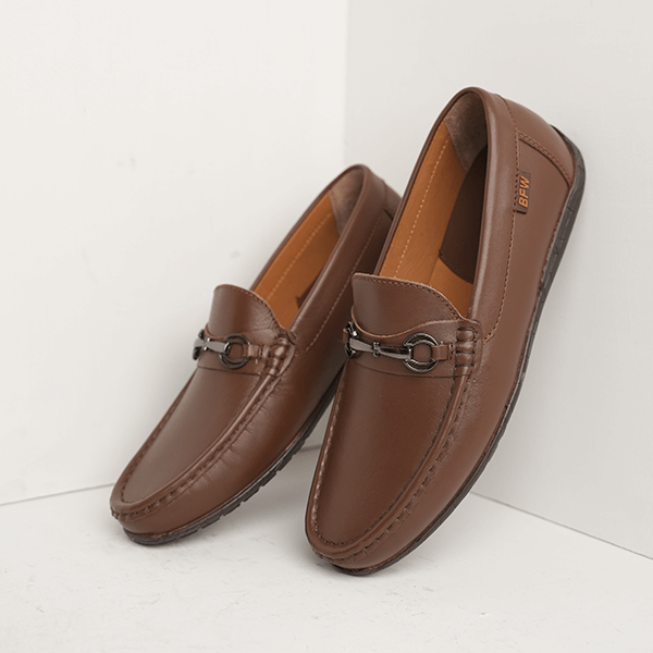 Parma Leather Bit Loafer in Brown — another angle
