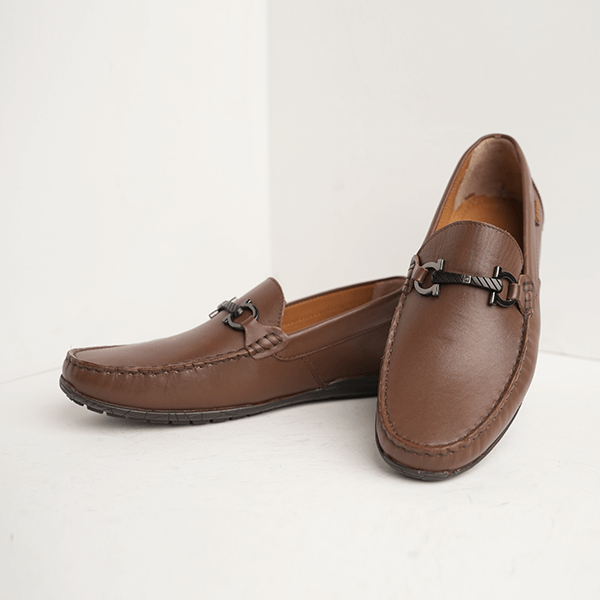 Ted Leather Bit Loafer in Brown