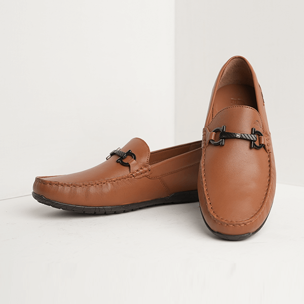 Ted Leather Bit Loafer in Tan